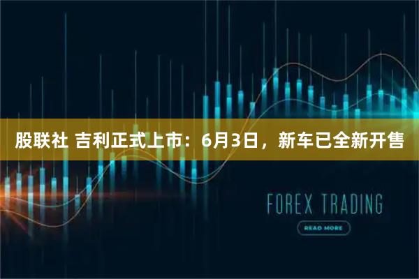 股联社 吉利正式上市：6月3日，新车已全新开售